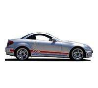 Auto Pegatinas de Calcomanías Body Lateral,para Mercedes Benz SLK Class R170 R171 R172 SLK55 AMG 250 Pegatina de Falda Lateral para Puerta de Coche,calcomanías de decoración para el Cuerpo del Coche.