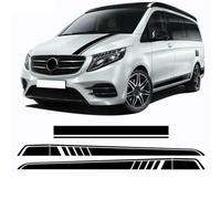 Auto Pegatinas de Calcomanías Body Lateral,para Mercedes Benz V Class W447 Vito Viano 2014-2024 Pegatina de Falda Lateral para Puerta de Coche,calcomanías de decoración para el Cuerpo del Coche.