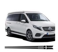 Auto Pegatinas de Calcomanías Body Lateral,para Mercedes Benz Vito V Class W447 W639 V260 V260L LWB Pegatina de Falda Lateral para Puerta de Coche,calcomanías de decoración para el Cuerpo del Coche.