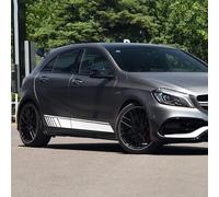 Auto Pegatinas de Calcomanías Body Lateral,para Mercedes Benz W176 Classe A A180 A200 A250 A45 AMG Pegatina de Falda Lateral para Puerta de Coche,calcomanías de decoración para el Cuerpo del Coche.
