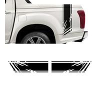 Auto Pegatinas de Calcomanías Body Lateral para Pick-up EV T8 RAM F-150,Pegatinas de Vinilo,Conjunto de Estilo Raing de PVC,White