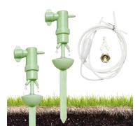 Auto Plant Waterer Indoor - PP 4x15cm | 2 Pieces Adjustable Drip Irrigation Stake | Self Watering Device For Outdoor Garden Home Planter Pot Vacation Plant Care Use
