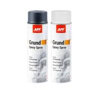 APP Epoxy Grund - Imprimación Spray Epoxi | Imprimación antióxido para metal : Protección contra la Corrosión | Pintura Antioxido Metal | Gris claro | 500 ml