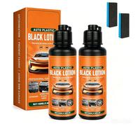 Auto Plastic Restorer Kit, Plastic Restorer For Cars, Black Lotion, Quick Plastics Restorers, Can Restore The Luster of Faded Plastics and Rubbers (2PCS)