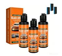 Auto Plastic Restorer Kit, Plastic Restorer For Cars, Black Lotion, Quick Plastics Restorers, Can Restore The Luster of Faded Plastics and Rubbers (3PCS)