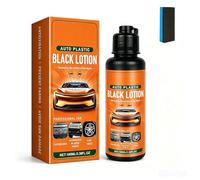 Auto Plastic Restorer Kit, Plastic Restorer For Cars, Black Lotion, Quick Plastics Restorers, Can Restore The Luster of Faded Plastics and Rubbers (1PCS)