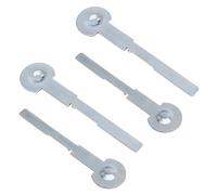 Auto-plaza 2 pares (4 piezas) herramientas de extracción estéreo de repuesto para llave de radio de coche, unidad de herramienta de extracción de radio de coche, clavijas de reproductor de CD