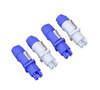 Auto-plaza Neutrik NAC3FCA PowerCon Power in 20A 250V AC Connector Audio 3pin Power Plug for Stage Light and Speakers - Juego de 4 juegos