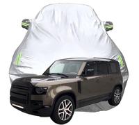 Auto Protección Cubierta para Land Rover Defender X P400, Anti Nieve/Rasguño/UV Oxford Tarpa de Coche, Todo Clima Oxford Tarpa Coche Funda,Silver-Plus-Cotton