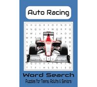 Auto Racing Word Search Puzzle Book: Word Searches with Easy to Read Print about Auto Racing, Automotive, Cars and More| 6x9 inches, 110 pages| 50+ ... Gift for vacations, Holidays and Free Time