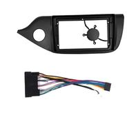 Auto Radio Fascia 9 Pulgadas 2DIN con DVD Estéreo Marco Adaptador Bisel Tablero Panel MP5 para Kia para Ceed 2012-2016(Cable LHD del chasis)