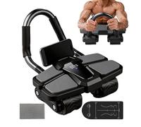 Auto Rebound Ab Wheel - Elbow Support Fitness Roller, Core Training Ejercise Device, Home Workout with Phone Holder Design, Office Use with Stable Wheel, Fitness Tool Wheels for Muscle Training