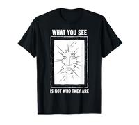 Auto Reflexión Psicología Cara Abstracto Cita Motivacional Camiseta