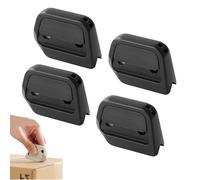 Auto-Retract Ceramic Mini Box Cutter, Mini Ceramic Opener, Minis Effortless Box Opener & Cutters, Fridge Magnet Design for Home Office Travel (black 4pcs)