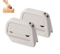 Auto-Retract Ceramic Mini Box Cutter, Mini Effortless Box Opener & Cutter, Pocket Sized, Auto-Retractable, Stays Sharp Up to 10X Longer, Fridge Magnet Design, for Daily Use (White*2)