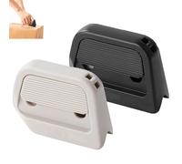 Auto-Retract Ceramic Mini Box Cutter, Mini Effortless Box Opener & Cutter, Pocket Sized, Auto-Retractable, Stays Sharp Up to 10X Longer, Fridge Magnet Design, for Daily Use (White+Black)