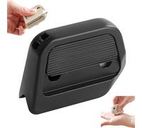 Auto-Retract Ceramic Mini Box Cutter with Auto-Retractable Blade, Pocket Sized Right Angle Groove Design, Fridge Magnet Portable Opener for Home Office Travel & Cardboard Craft Using (1 Pc,Black)