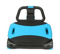 Auto return Pro AB Wheel con almohadillas inteligentes de freno y codo: fortalecedor de núcleo de doble rueda, rotación 360 plegable para gimnasio en casa (Azul negro)