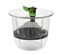 Auto-Riego Macetas Reutilizable Transparente Transpirable | Macetas Autorriego con Depósito para Oficina en Casa Interior Exterior Jardín Patio Balcón Orquídea