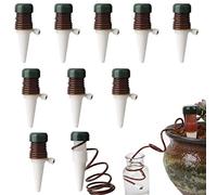 Auto Riego Sistema,Dispositivo Sistema de Riego Automático de 10 Piezas, Cono de Riego, Regador de Plantas con Autogoteo, de Liberación Lenta, para Plantas de Exterior e Interior Flores