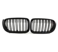 Auto riñón lantera Parrilla Delantera De Coche Para X3 F25 2014 2015 2016 2017 2018 Para X4 F26 Con Apariencia Fibra Carbono Doble Línea