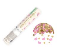 Auto-schmuck 4 x Konfetti Streamer Cañón Bomb Confeti Cañón Gatos Estrellas Doradas 20cm para Niños y Adolescentes Temática Animal Unisex Funcionamiento Automático No Requiere Pilas