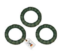 Auto-SCHMUCK® Corona de paja con fieltro para decoración (3, 25/4 cm)