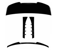 Auto Spoiler ala del Alerón Trasero para BMW Serie 5 F11 520i 528i 535i 535d 550i Touring 2011-2017 Alerón Central Maletero Trasero(Gloss Black A B C)