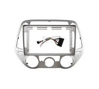 Auto Stereo Dash Fascia Trim Bishel 2 Din Head Unit Car Radio Frame Kit Para Hyundai I20 2012 2013 2014 Marco fascia estéreo(Cable de marco-1)
