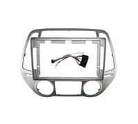 Auto Stereo Dash Fascia Trim Bishel 2 Din Head Unit Car Radio Frame Kit Para Hyundai I20 2012 2013 2014 Marco fascia estéreo(Cable de marco-2)