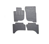 AUTO-STYLE Alfombrillas de Goma Compatible con Fiat Fullback Double Cab 2016- & Mitsubishi L200 (Triton) Double Cab 2015- (4 Piezas + Sistema de fijación)