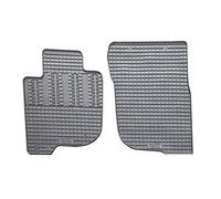 AUTO-STYLE Alfombrillas de Goma Compatible con Fiat Fullback Single Cab 2016- & Mitsubishi L200 (Triton) Single Cab 2015- (2 Piezas + Sistema de fijación)