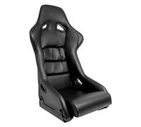 AUTO-STYLE Asiento Deportivo 'BS1' - Negro Cuero Artificial - Respaldo Fijo de Poliéster - in orrederas