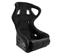 AUTO-STYLE Asiento Deportivo 'BS6' - Negro - Respaldo Fijo de Poliéster - incl. Correderas