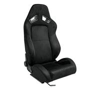 AUTO-STYLE Asiento Deportivo 'LH' - Negro - Respaldo Ajustable de Doble Cara - incl. Correderas