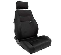 AUTO-STYLE Asiento Deportivo 'Retro' - Negro - Respaldo Ajustable de Doble Cara - incl. Correderas