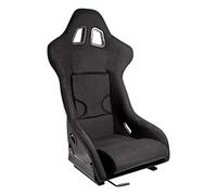 AUTO-STYLE Asiento Deportivo 'RR' - Negro - Respaldo Fijo de Poliéster - incl. Correderas