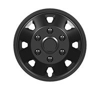 AUTO-STYLE Juego de 4 Tapacubos Itah 16 Pulgadas Negro (esférico)