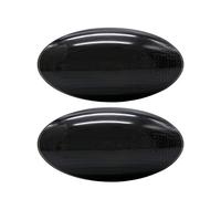 AUTO-STYLE Juego de intermitentes laterales LED - compatible con varios modelos Suzuki/Opel/Fiat - Gris - incl. luces dinámicas