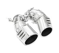 Auto Tubo De Escape Punta De Escape De Acero Inoxidable para Coche Silenciador De Una Sola Salida para Benz W211 E300 E280 E260 Años 2002 A 2007 304 1 Par Auto Tubo De Escape