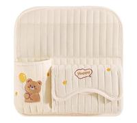 auto Vasos de Bebidas Bolsa Para Colgar En El Asiento Trasero Coche Bolsa Agua Con Bolsillo Transparente Teléfono Bolsa Almacenamiento Respaldo Asiento Coche Portavasos Caja Pañuelos Interior(A)