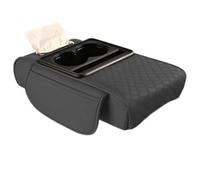 auto Vasos de Bebidas Portavasos Bolsillos De Almacenamiento Laterales Reposabrazos De Coche Cojín De Aumento Consola Central Reposabrazos Cojín Organizador Funda De Reposabrazos(Gray)