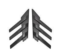 Auto Ventana Trasera Alerón Lateral Ala 2 Uds Alerón Lateral Coche Divisor Embellecedor Pegatina Para Parabrisas Trasero Triángulo Ventana General Exterior Decorativo Universal(Carbon Fiber)