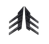 Auto Ventana Trasera Alerón Lateral Ala Embellecedor Divisor Triangular Para Persianas Ventana Parasol Para Parabrisas Trasero Coche Pegatina Decorativa Accesorio Alerón Lateral(Pairs black)