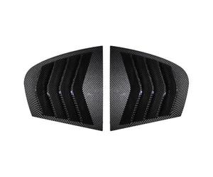 Auto Ventana Trasera Alerón Lateral Ala Para E90 2005-2012 Para 3 Series 320i 325i 330i 335i Persianas Ventana Trasera Coche Alerón Sombra Triangular(Carbon Look)