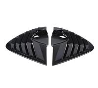 Auto Ventana Trasera Alerón Lateral Ala Para SEAT Para Leon Para MK2 2008-2012 Cubierta Alerón Ventana Lateral Coche Rejilla Triangular Trasera Embellecedor Divisor Aire(Gloss Black)