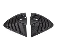 Auto Ventana Trasera Alerón Lateral Ala Para SEAT Para Leon Para MK2 2008-2012 Cubierta Alerón Ventana Lateral Coche Rejilla Triangular Trasera Embellecedor Divisor Aire(Carbon fiber)