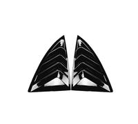 Auto Ventana Trasera Alerón Lateral Ala Para Tesla Para Modelo Y 2019 2020 2021 2022 2023 2024 Cubierta Obturador Ventana Lateral Trasera Embellecedor Rejilla Triangular(Black)