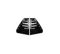 Auto Ventana Trasera Alerón Lateral Ala Para VW Para Golf 6 Para MK6 Para GTI Para R Para GTD 2008-2012 Persianas Laterales Traseras Rejilla Ventilación Scoop Shades(Black)