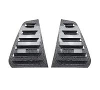 Auto Ventana Trasera Alerón Lateral Ala Para VW Para GOLF Para MK8 Para GTI Para GTD 2 Uds Cubierta Persiana Ventana Trasera Coche Pegatina Tonos Scoop Embellecedora(Carbon Fiber)